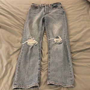 Levis wedgie straight leg denim